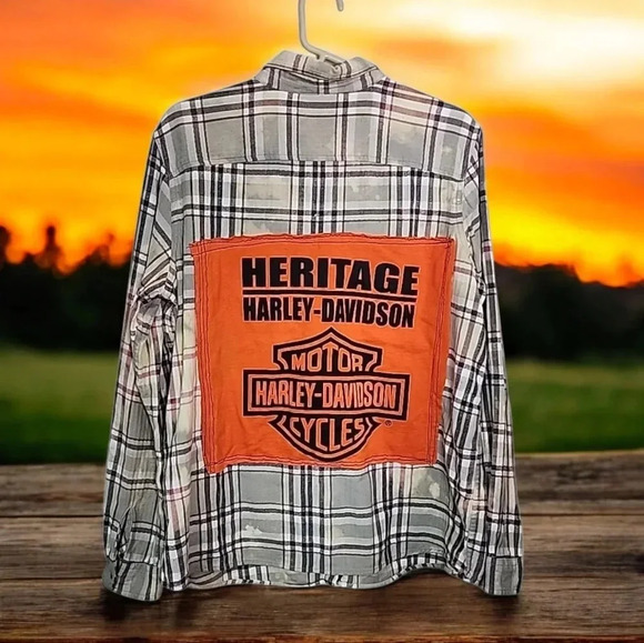 Natural Reflections Upcycled Flannel. Size Xl - Picture 1 of 3